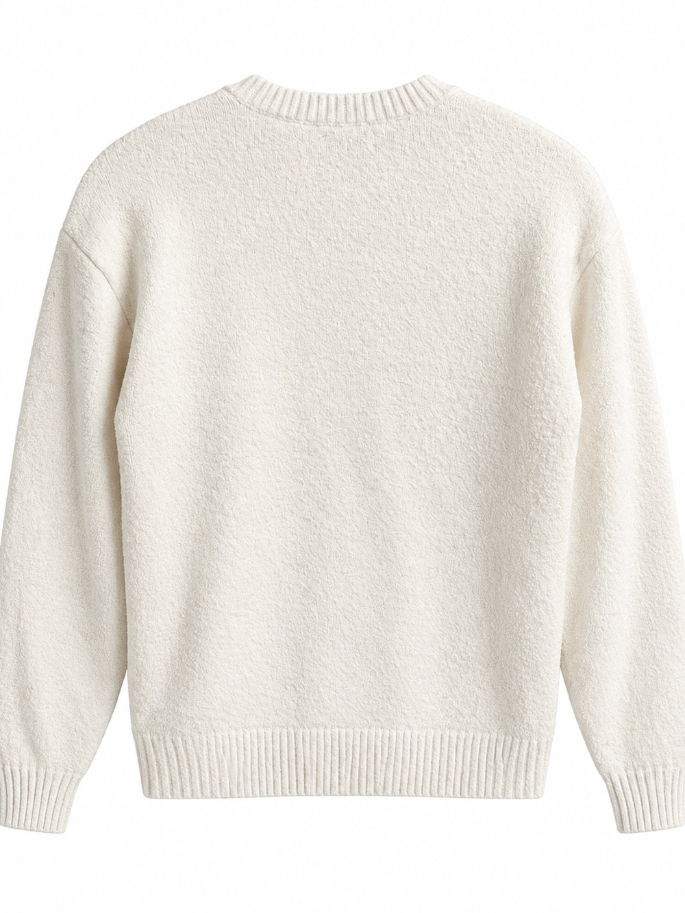 Hollister Women’s Cream Dog Graphic Fuzzy Knit Sweater Size Small - Picture 3 of 5